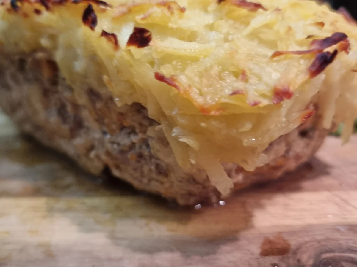 Rezept: Hackbraten mit Kartoffelkruste Bild Nr. 17283 Hackbraten mit Kartoffelkruste - Rezept - Bild Nr. 17283