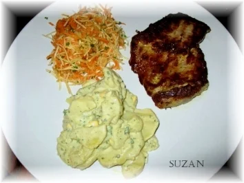 Grüner  Kartoffelsalat - Rezept