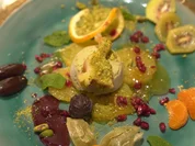 Pistazienparfait mit Orangensalat - Rezept - Bild Nr. 17270
