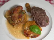 Rinderrouladen mit Kartoffelgratin und Salsiccia Condita - Rezept - Bild Nr. 17270