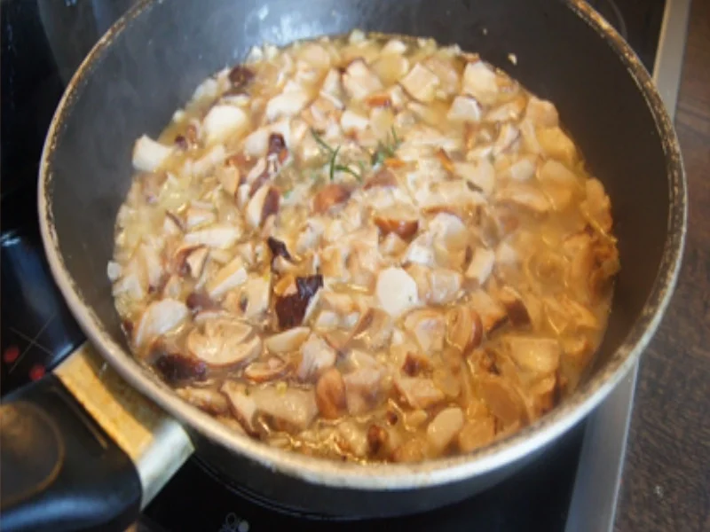 Rezept: Steinpilzpfanne mit böhmischen Knödeln Bild Nr. 17286 Steinpilzpfanne mit böhmischen Knödeln - Rezept - Bild Nr. 17286