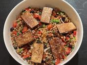 Bunter Dinkel Tofu Salat - Rezept - Bild Nr. 4