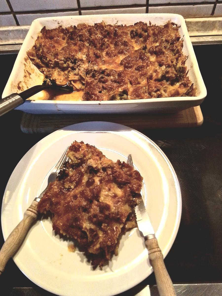 Nudel-Hack-Broccoli Auflauf - Rezept - Bild Nr. 17283