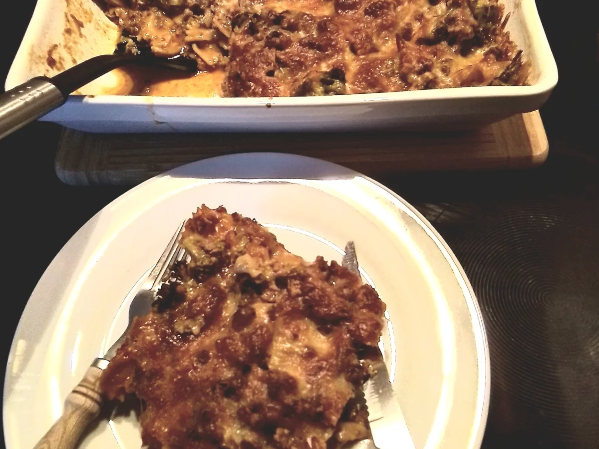 Nudel-Hack-Broccoli Auflauf - Rezept - Bild Nr. 17283