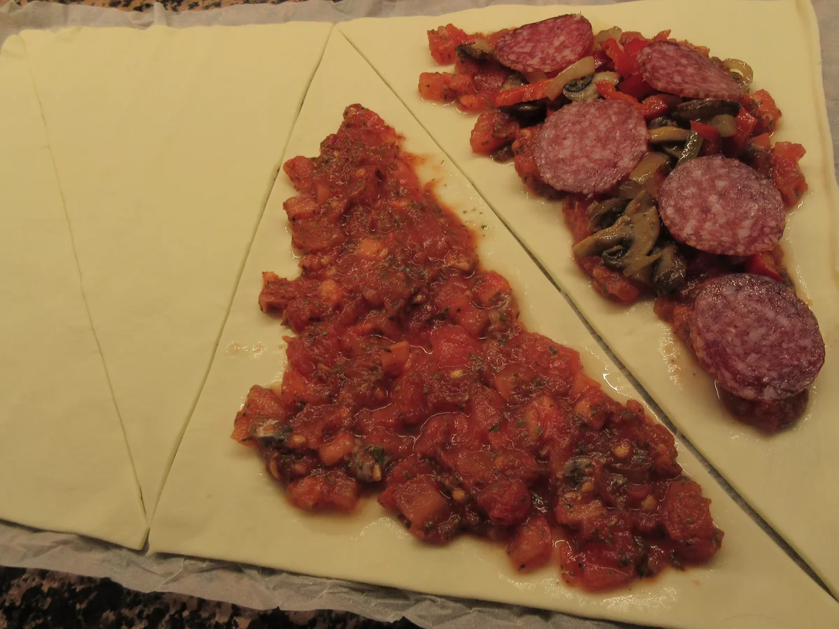 Pikantes Backen: Blätterteig-Calzone - Rezept - Bild Nr. 17288