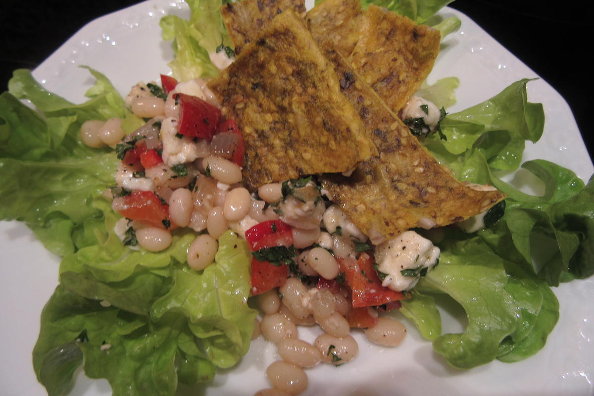 Salate: Bohnensalat mit Schafskäse - Rezept - Bild Nr. 17285