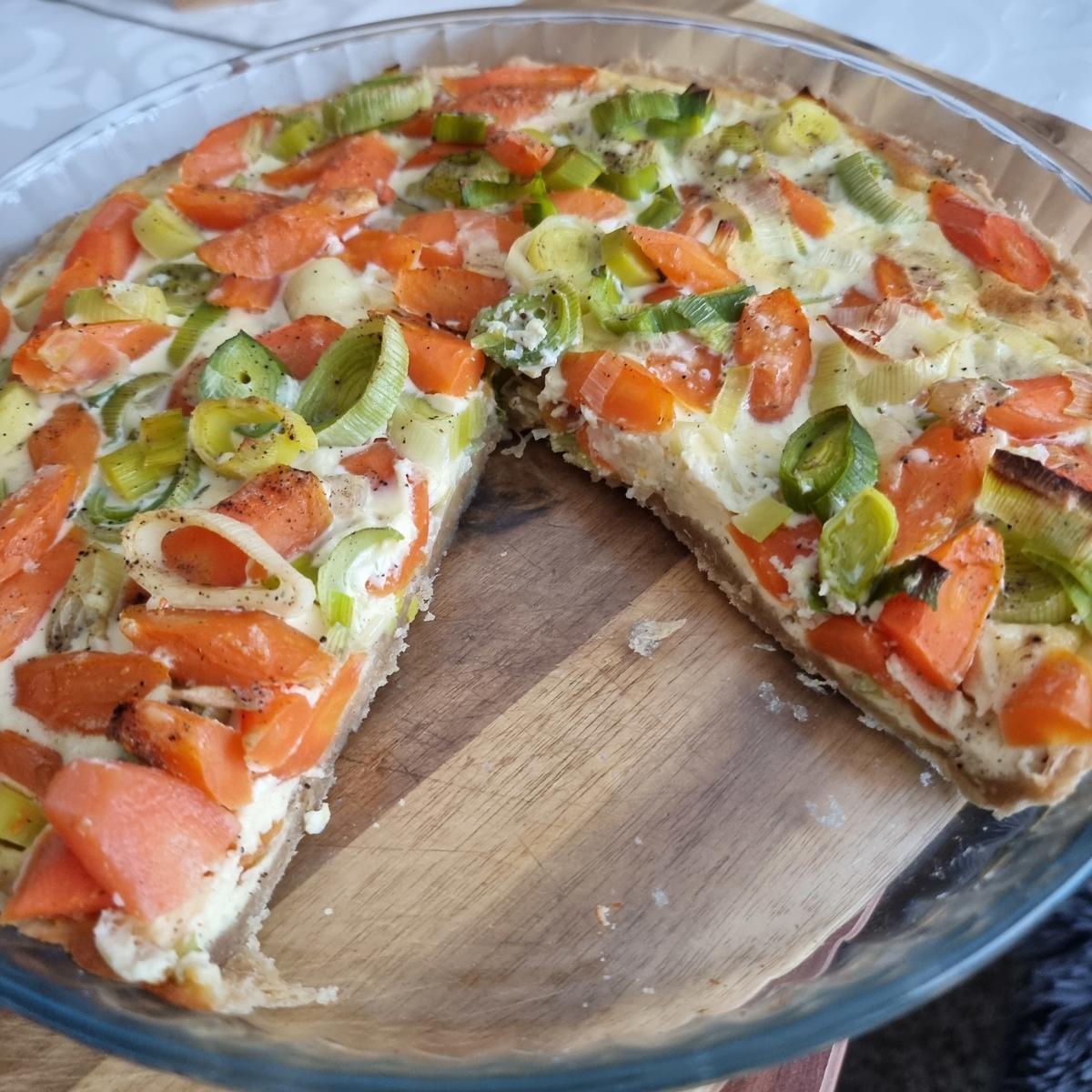 Möhren-Lauch-Tarte - Rezept - Bild Nr. 17296