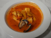 Kürbissuppe und Bouillabaisse mit Brot und Rouille - Rezept - Bild Nr. 2