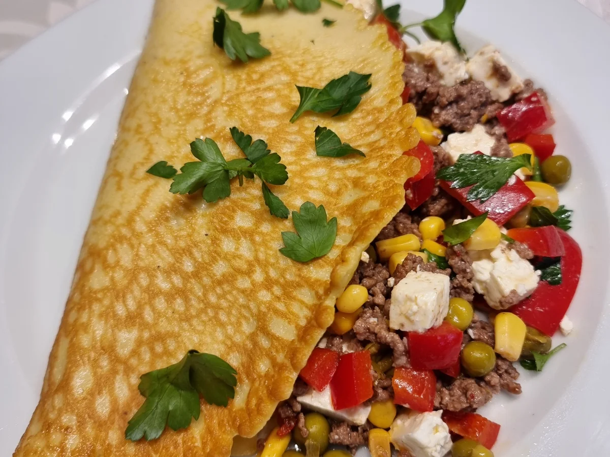 Pikant gefüllte Pfannkuchen - Rezept - Bild Nr. 17285