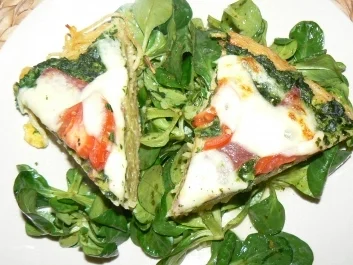 Spaghetti-Pizza - Rezept