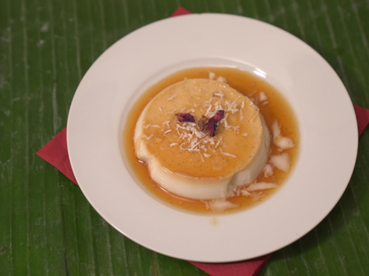 Banh Flan Dua - Veganer Flan (ohne Backen) - Rezept - Bild Nr. 2