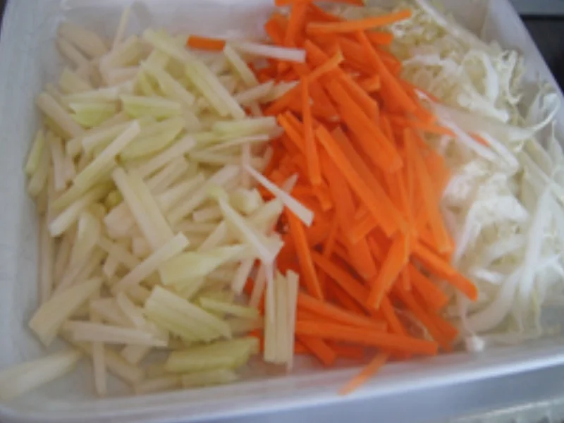 Garnelen mit Gemüse süß-sauer und Mie-Nudeln - Rezept - Bild Nr. 17287