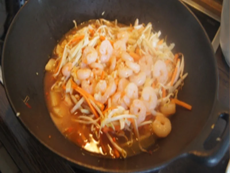 Garnelen mit Gemüse süß-sauer und Mie-Nudeln - Rezept - Bild Nr. 17293