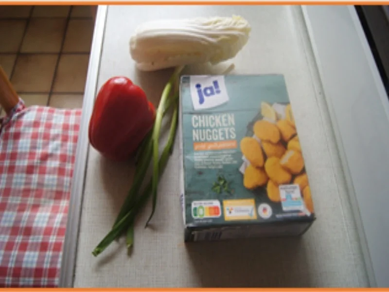 Rezept: Chicken Nuggets mit gemischten Salat Bild Nr. 17296 Chicken Nuggets mit gemischten Salat - Rezept - Bild Nr. 17296