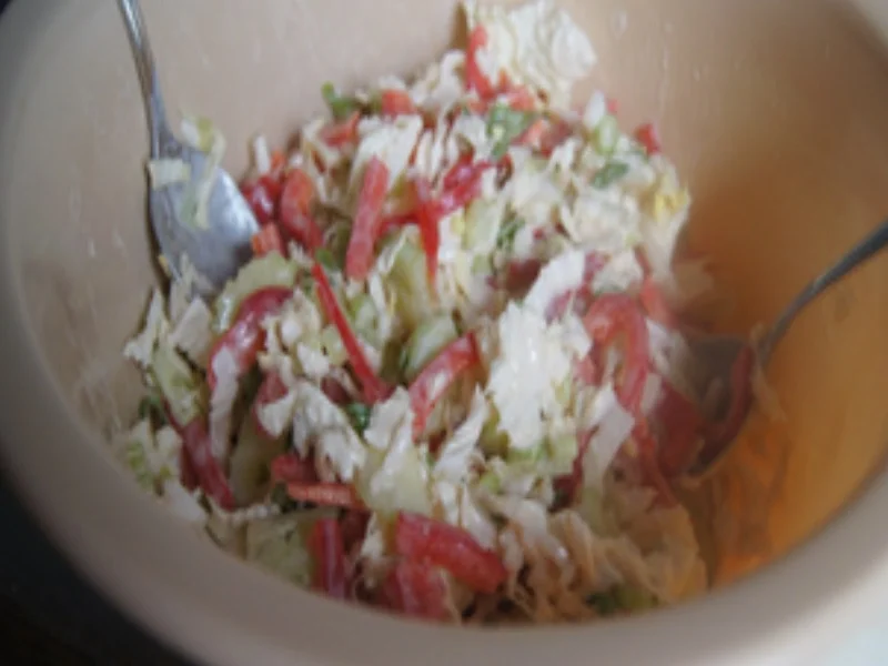 Rezept: Chicken Nuggets mit gemischten Salat Bild Nr. 17303 Chicken Nuggets mit gemischten Salat - Rezept - Bild Nr. 17303