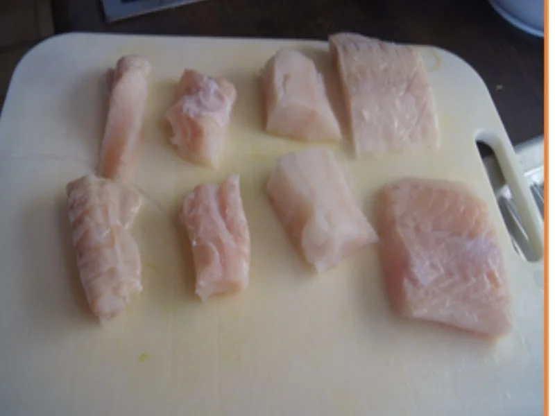 Rezept: Steinbeißer-Filet mit grünen Spargel, Sauce Hollandaise und Drillingen Bild Nr. 5 Steinbeißer-Filet mit grünen Spargel, Sauce Hollandaise und Drillingen - Rezept - Bild Nr. 5