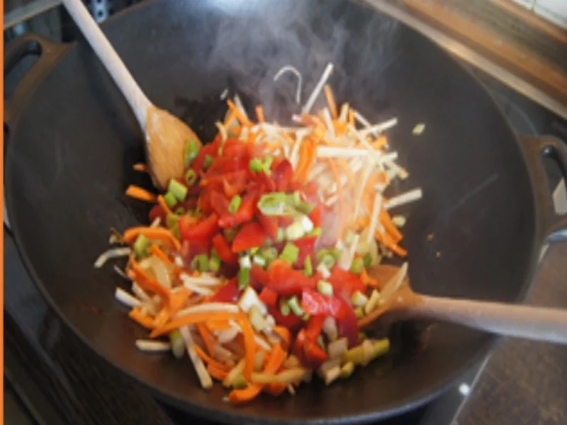 Rezept: Garnelen mit Gemüsemix in Kokosmilch-Mango-Orangen-Ananas-Sauce mit Jasmin-Reis Bild Nr. 17304 Garnelen mit Gemüsemix in Kokosmilch-Mango-Orangen-Ananas-Sauce mit Jasmin-Reis - Rezept - Bild Nr. 17304