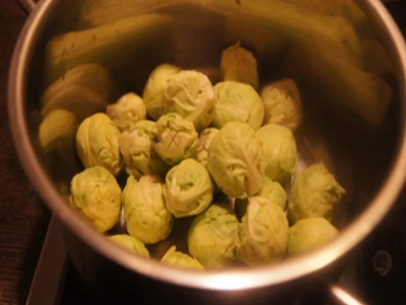 Knusperfisch mit Rosenkohl und Sellerie-Kartoffel-Stampf - Rezept - Bild Nr. 17316