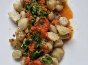 Tobinambur gebraten mit Romesco - Soße - Rezept - Bild Nr. 17310