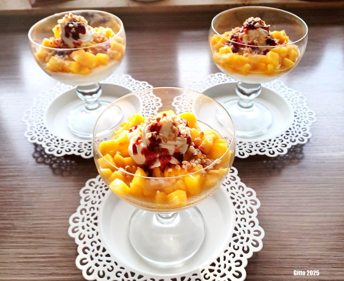 Zitronen-Mousse mit Mango-Maracuja Haube - Rezept - Bild Nr. 17310