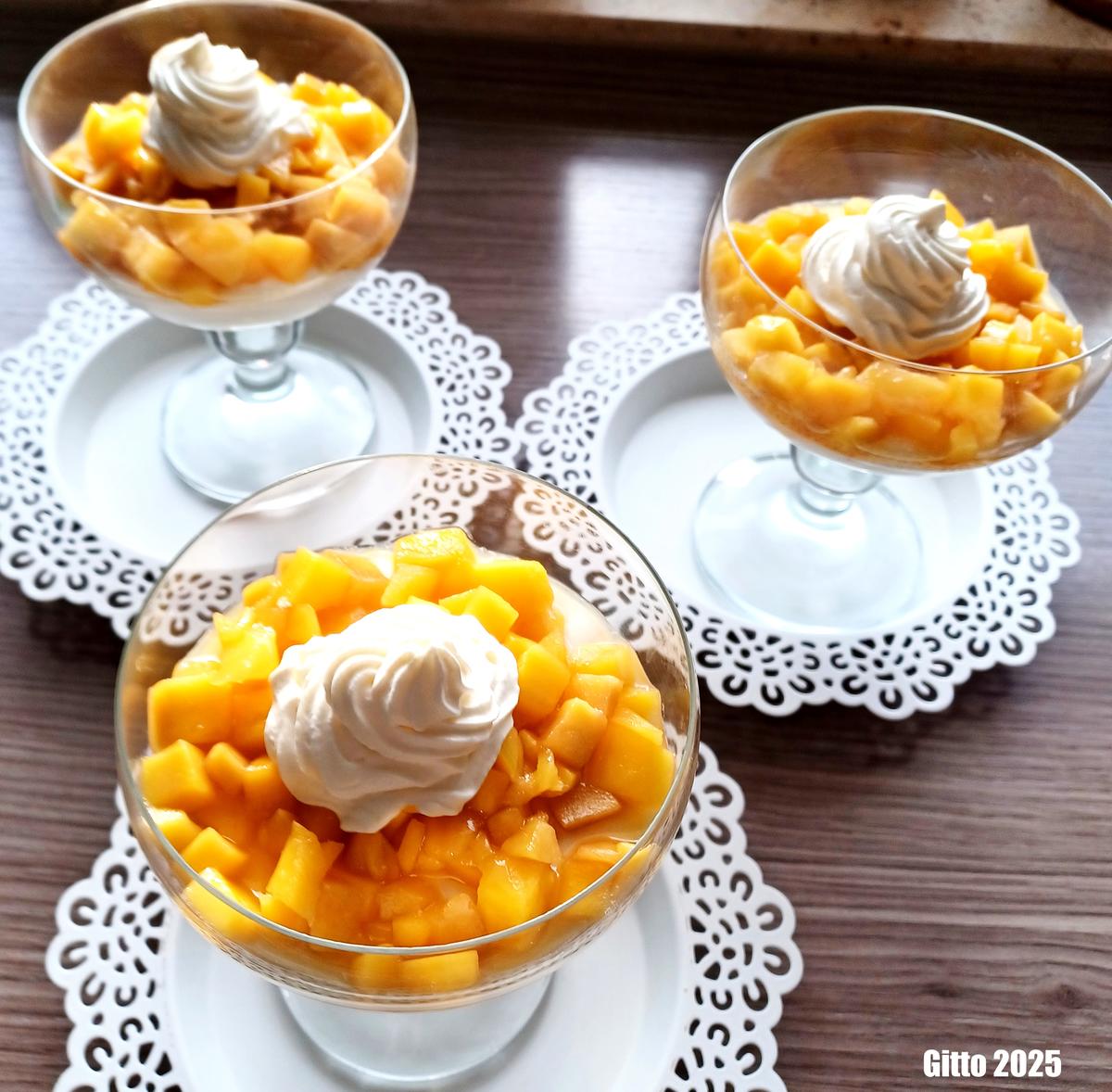 Zitronen-Mousse mit Mango-Maracuja Haube - Rezept - Bild Nr. 17313