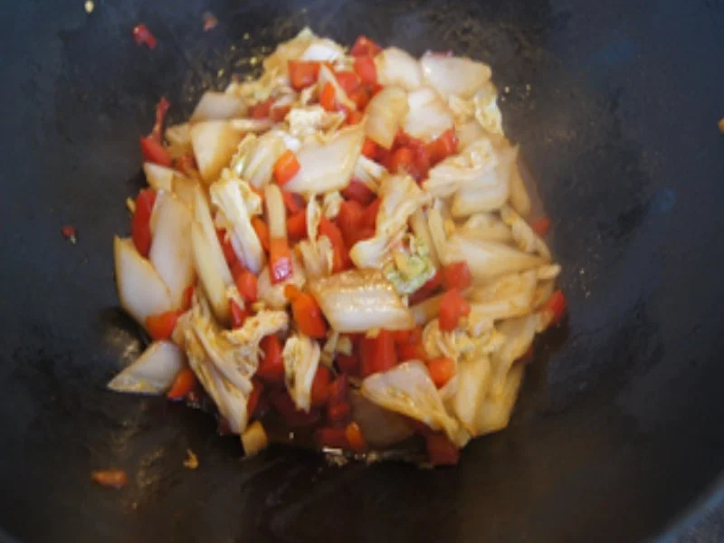 Rezept: Garnelen süßsauer mit scharfsauren Chinakohl Bild Nr. 14 Garnelen süßsauer mit scharfsauren Chinakohl - Rezept - Bild Nr. 14