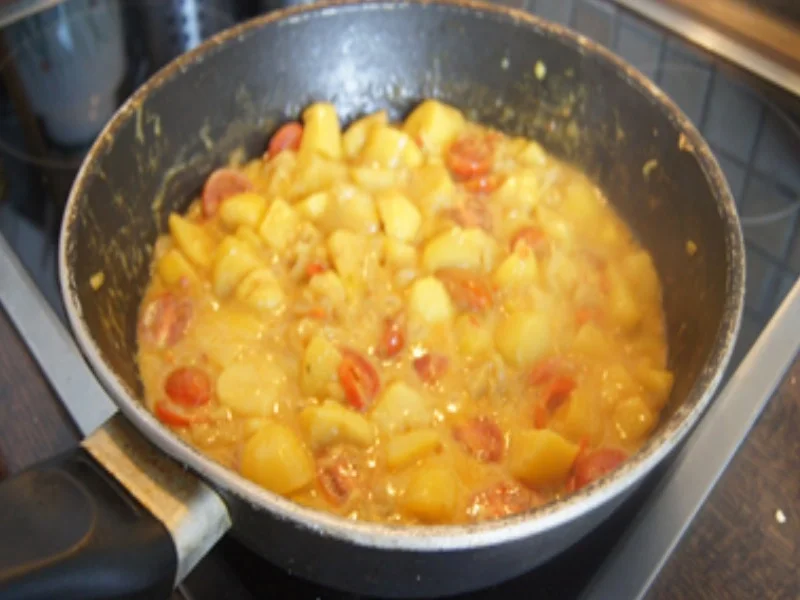 Rezept: Kartoffelcurry mit Mini-Rispentomaten Bild Nr. 17310 Kartoffelcurry mit Mini-Rispentomaten - Rezept - Bild Nr. 17310