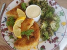 Rezept: Knusprige Sellerieschnitzel mit Brokkoli und Sauce Hollandaise Bild Nr. 17310 Knusprige Sellerieschnitzel mit Brokkoli und Sauce Hollandaise - Rezept - Bild Nr. 17310