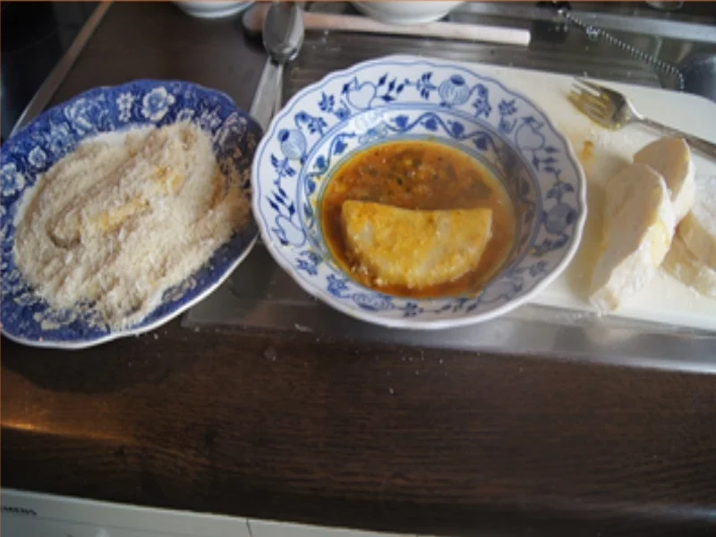 Knusprige Sellerieschnitzel mit Brokkoli und Sauce Hollandaise - Rezept - Bild Nr. 17316