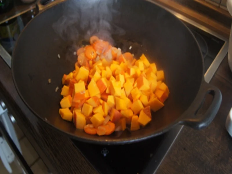 Möhren-Kürbis-Curry mit Basmatireis - Rezept - Bild Nr. 17317