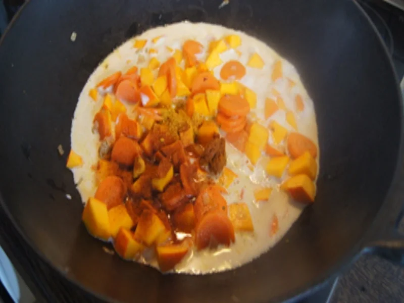 Möhren-Kürbis-Curry mit Basmatireis - Rezept - Bild Nr. 17319