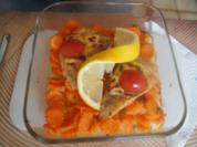 Zanderfilet auf Crème Fraîche Möhrenblüten - Rezept - Bild Nr. 2