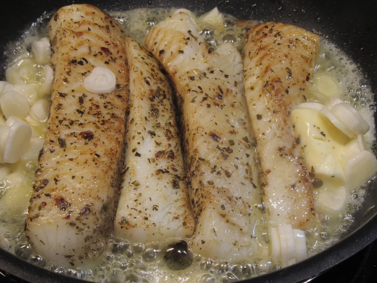 Fisch: Heilbutt in Knoblauchbutter - Rezept - Bild Nr. 17316