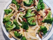 Nudel - Omelett mit Broccoli und Champignons - Rezept - Bild Nr. 2