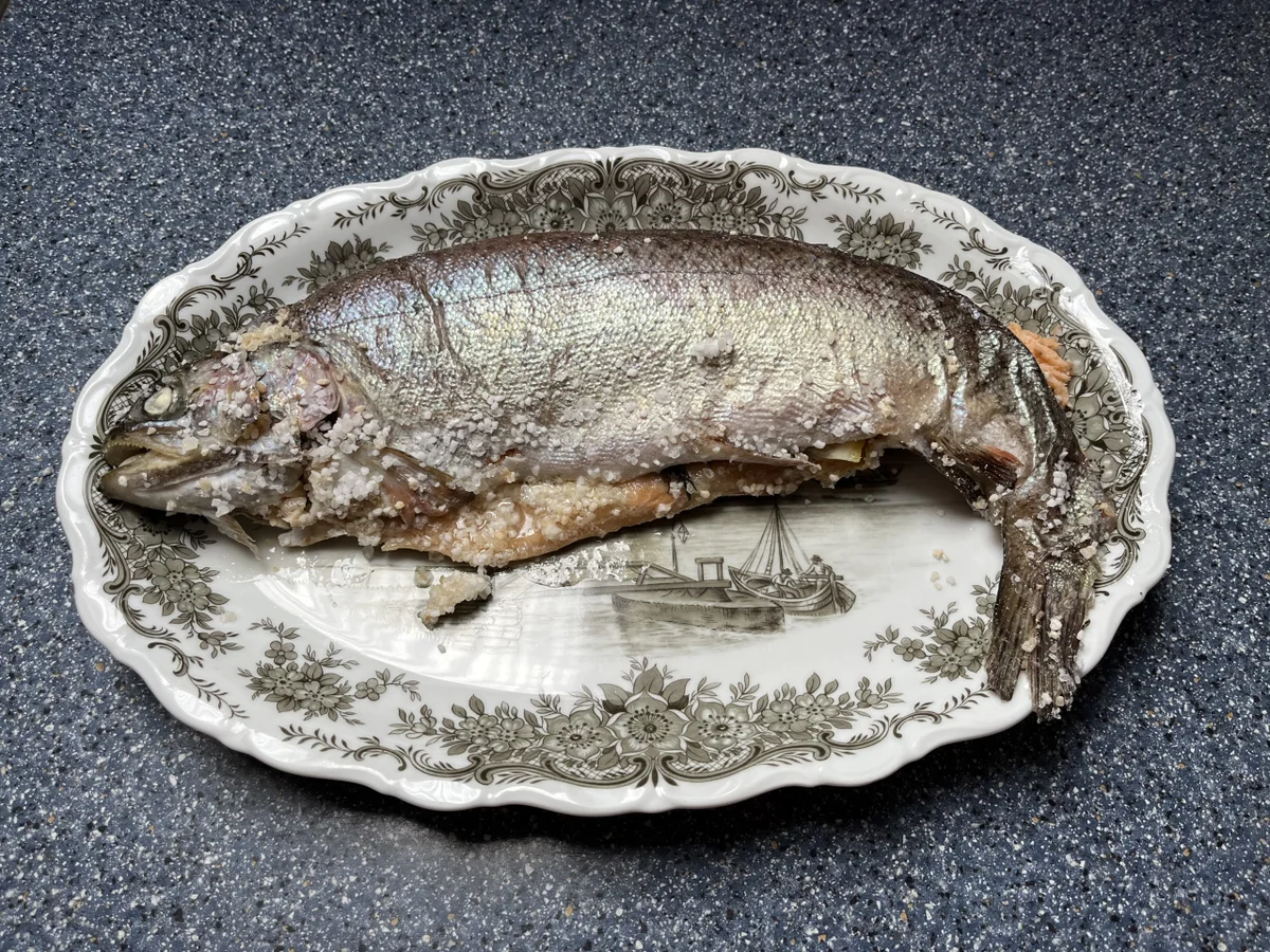 Lachsforelle in der Salzkruste - Rezept - Bild Nr. 17322