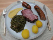 Grünkohl mit Kasseler und Salzkartoffeln - Rezept - Bild Nr. 17314