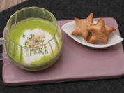 Cappuccino von der Erbse mit Parmesansternen - Rezept - Bild Nr. 17314