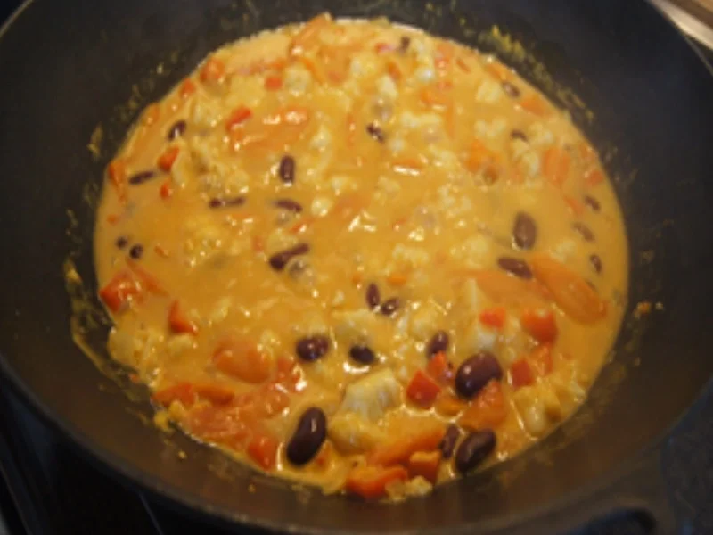 Rezept: Blumenkohlcurry mit Paprika, Möhren, Zwiebel und Kidneybohnen Bild Nr. 19 Blumenkohlcurry mit Paprika, Möhren, Zwiebel und Kidneybohnen - Rezept - Bild Nr. 19