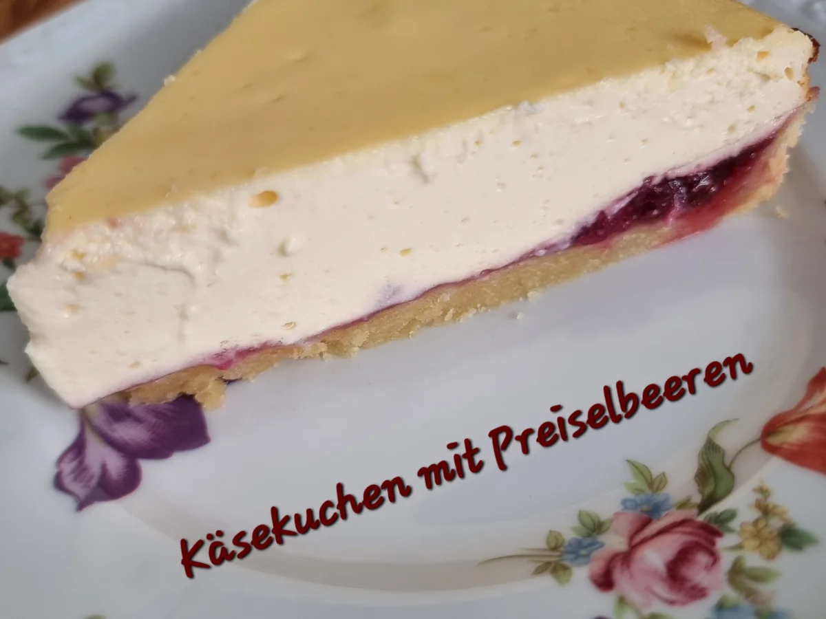 Rezept: Käsekuchen mit Preiselbeeren Bild Nr. 17323 Käsekuchen mit Preiselbeeren - Rezept - Bild Nr. 17323