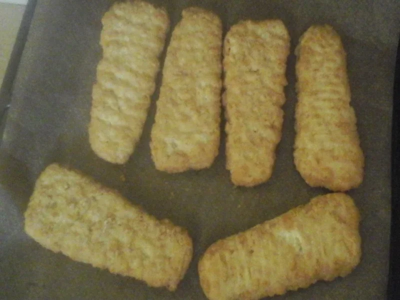 Paniertes Schellfisch-Filet mit Koriander-Rahm-Sauce, Butter-Möhren-Mais-Gemüse und gelben - Rezept - Bild Nr. 17330