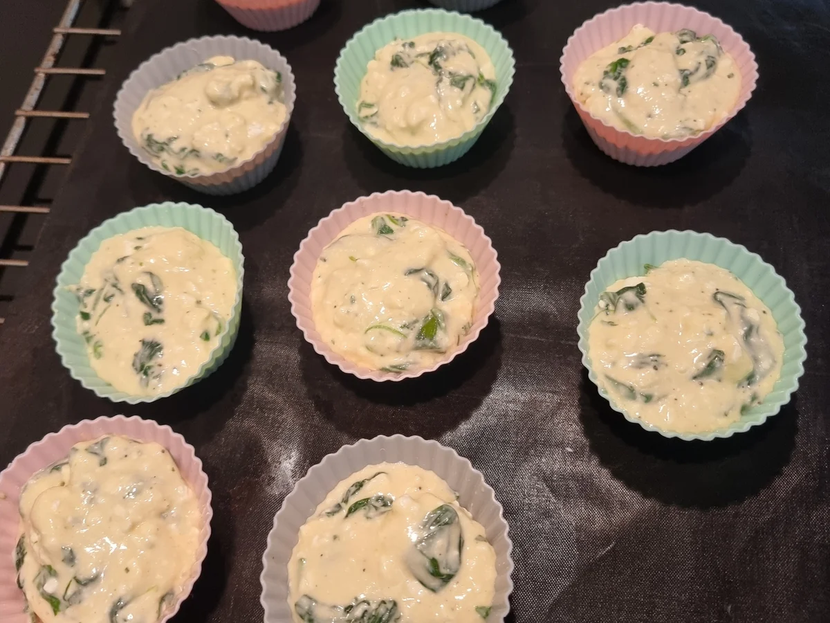 Spinat-Feta-Muffins - Rezept - Bild Nr. 17334