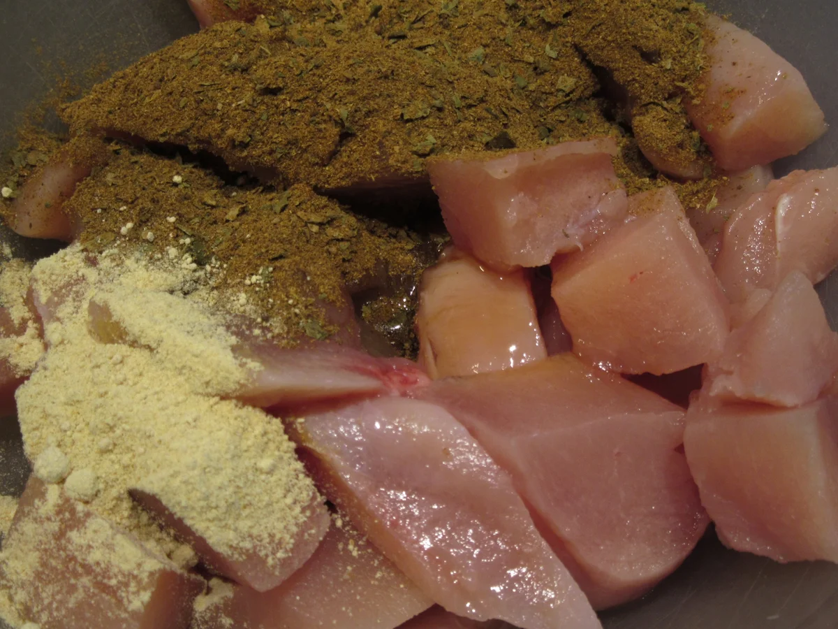 Rezept: Geflügel: Baharathuhn mit Champignons Bild Nr. 17329 Geflügel: Baharathuhn mit Champignons - Rezept - Bild Nr. 17329