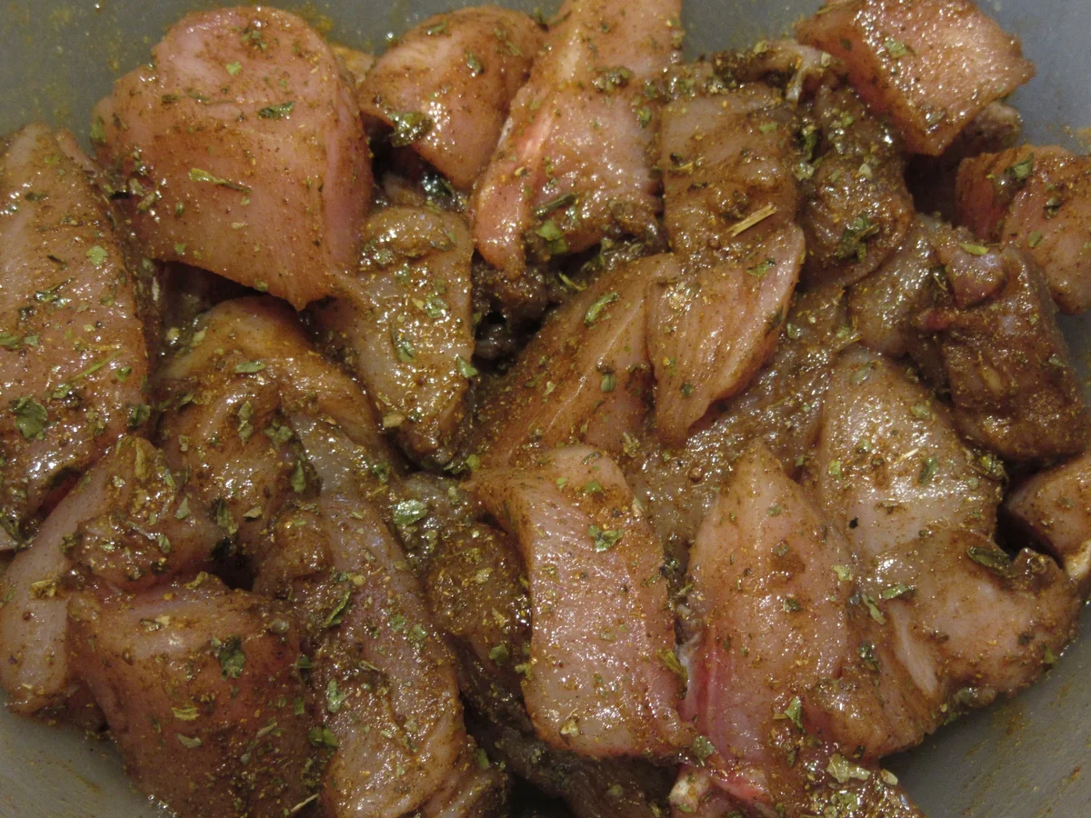 Rezept: Geflügel: Baharathuhn mit Champignons Bild Nr. 17330 Geflügel: Baharathuhn mit Champignons - Rezept - Bild Nr. 17330