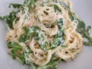 Rezept: Rucola-Creme-fraiche-Sahne-Spaghetti Bild Nr. 17328 Rucola-Creme-fraiche-Sahne-Spaghetti - Rezept - Bild Nr. 17328