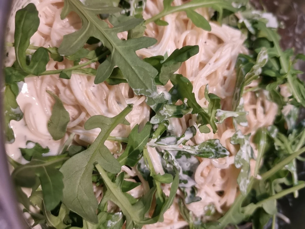 Rucola-Creme-fraiche-Sahne-Spaghetti - Rezept - Bild Nr. 17337