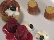 Französische Cannelés, italienischer Mandelkuchen und Beerensorbet - Rezept - Bild Nr. 2