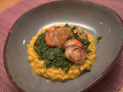 Jakobsmuschel auf Safranrisotto und Brunnenkresse - Rezept - Bild Nr. 2
