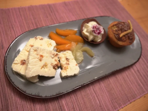 Parfait Cassata mit beschwipsten Zitrusfrüchten und Orangen-Muffin - Rezept - Bild Nr. 2