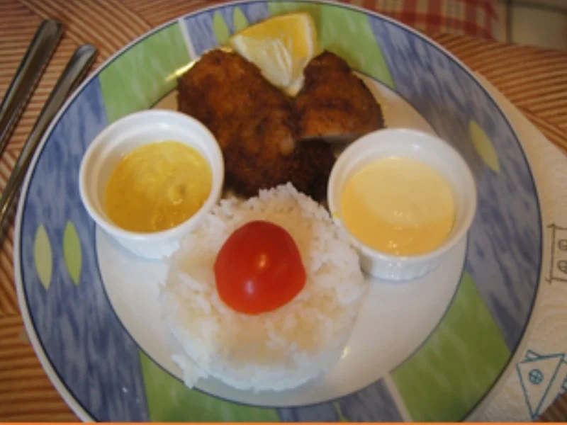 Rezept: Schweinefiletschnitzel mit Jasmin-Reis und gemischten Salat Bild Nr. 5 Schweinefiletschnitzel mit Jasmin-Reis und gemischten Salat - Rezept - Bild Nr. 5