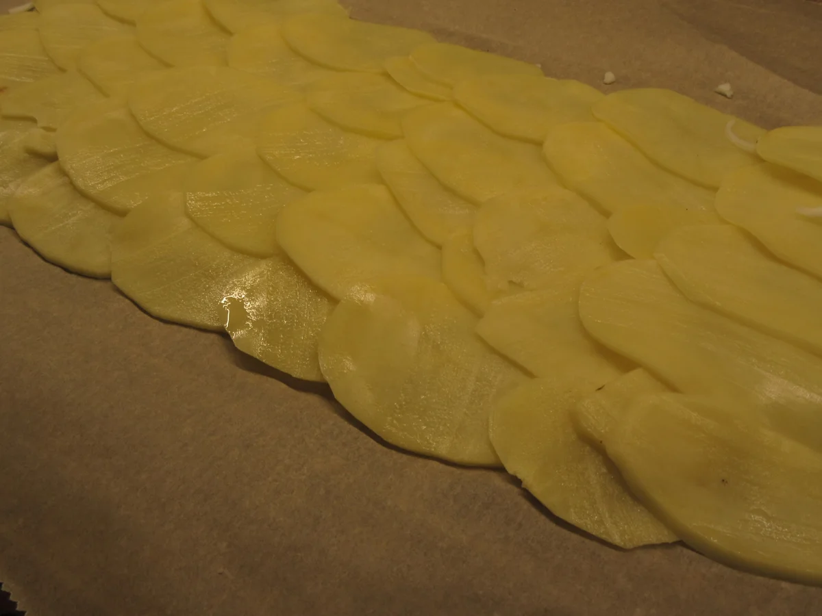 Rezept: Kartoffeln: Kartoffelrolle mit grünem Spargel Bild Nr. 17341 Kartoffeln: Kartoffelrolle mit grünem Spargel - Rezept - Bild Nr. 17341